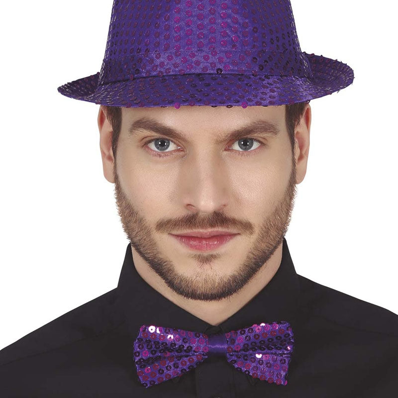 Itkcozcg Nœud Papillon à Paillettes En Cuir PU Pour Carnaval, Mariage, Polyvalent, Accessoire De Costume Pour Homme, 11.5*7cm