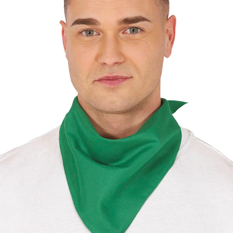 Pañuelo verde y liso