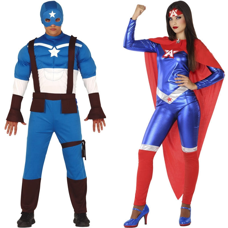 Pareja Capitanes América