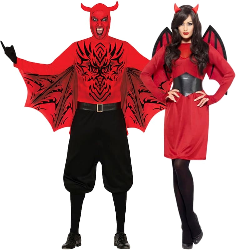 Pareja Demonios Infierno