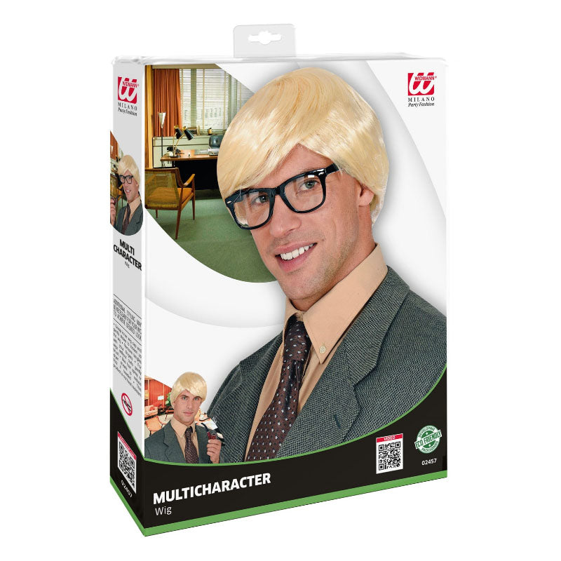 Peluca Multicarácter rubia Packaging