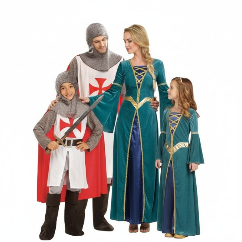 Groupe Croisés médiévaux et princesses