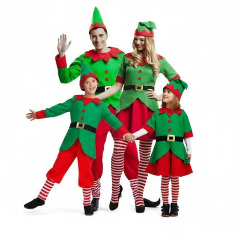 Groupe Elfes Noël Santa Claus