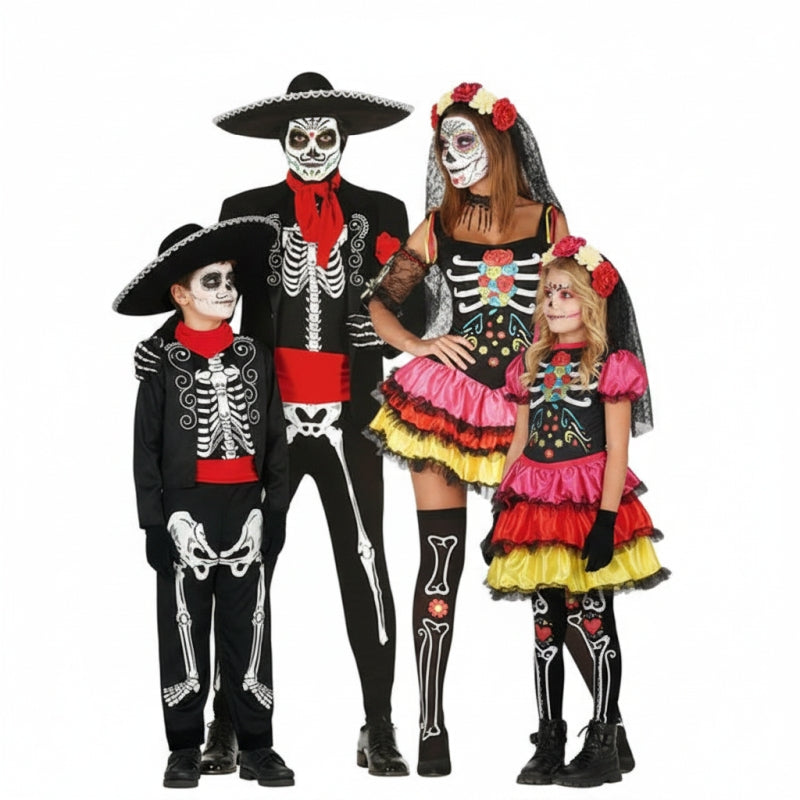 Groupe Mariés Squelettes Mexicains