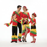 Groupe Danseurs Rumba Multicolore