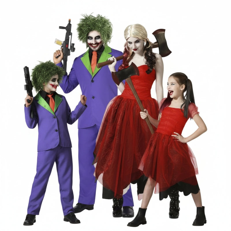 Groupe Vilains Joker et Harley Quinn