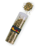 tubo maquillaje purpurina oro