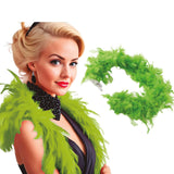 Boa Plumas Verde claro