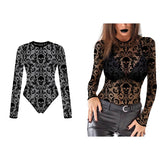 Body de disfraz Calado Calaveras para mujer