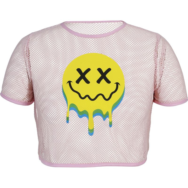 Camiseta Rejilla Acid para mujer Detalle