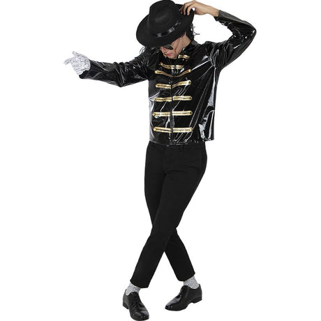 Chaqueta militar negra Michael Jackson para adulto Bis