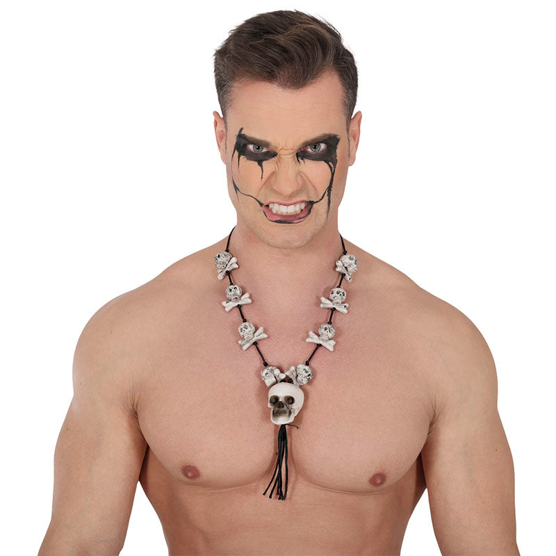 Collar Vudú con huesos