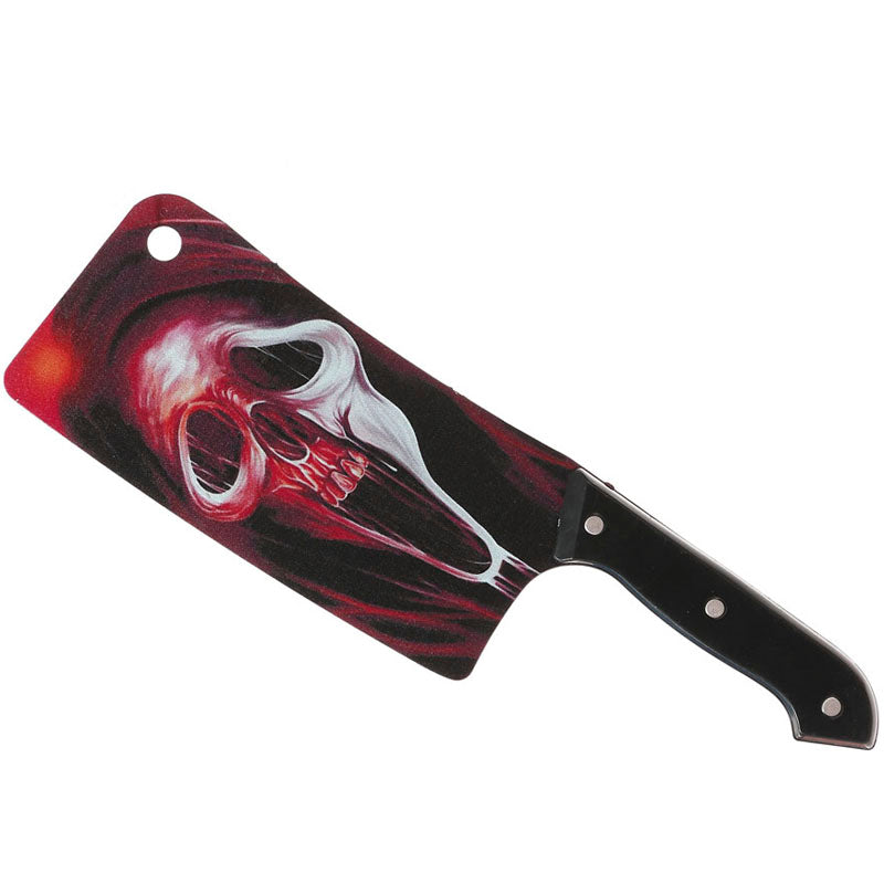 Cuchillo Carnicero Calavera roja