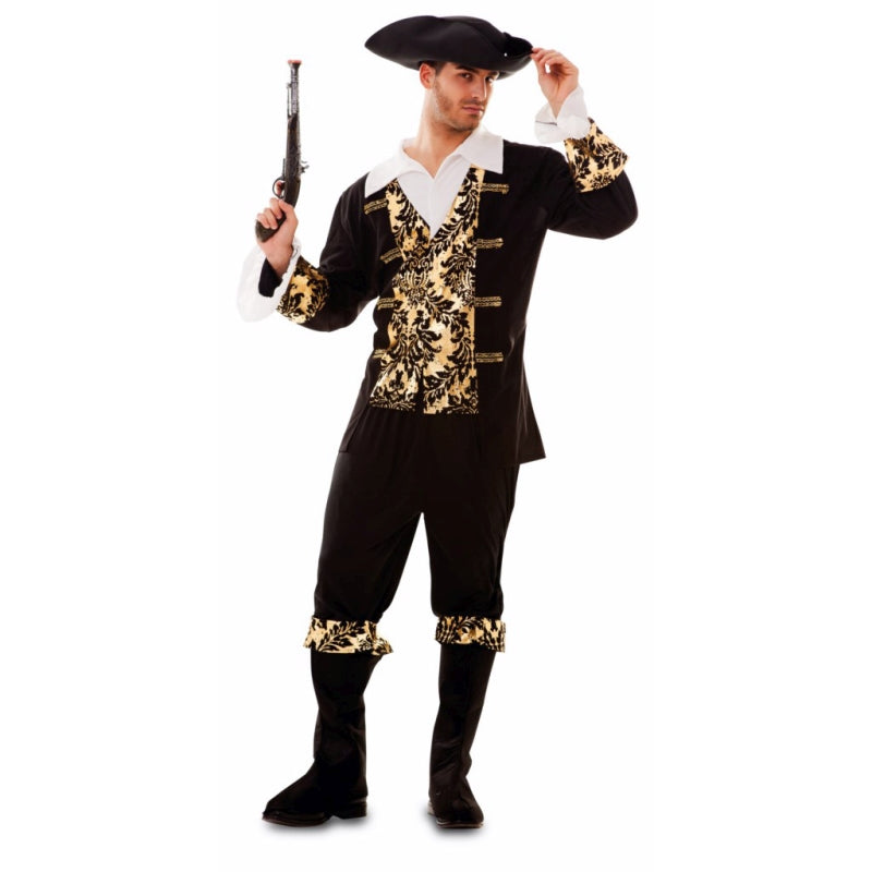 Disfraz de Pirata Dorado Noche para hombre