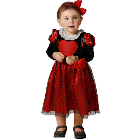 Disfraz de Reina de Corazones Wonderland para bebé