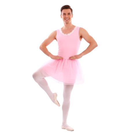 Disfraz de Bailarina Ballet Rosa para hombre Bis