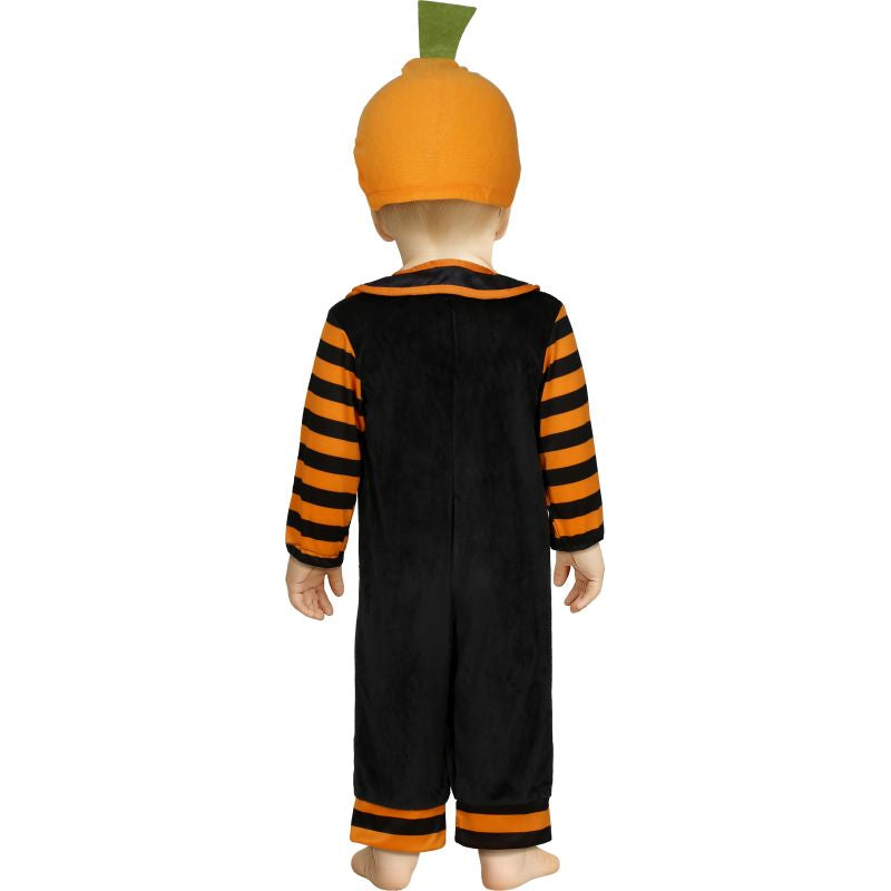 Disfraz de Calabaza con babero para bebé Espalda