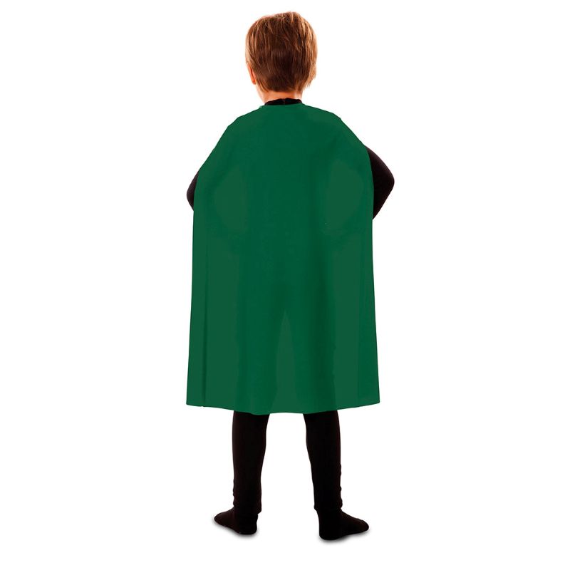 Capa superhéroe verde 70 cm infantil Espalda