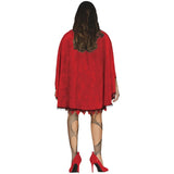 Disfraz de Caperucita Roja Poseída para mujer Espalda