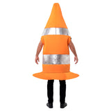 Disfraz de Cono de Tráfico Naranja adulto unisex Espalda