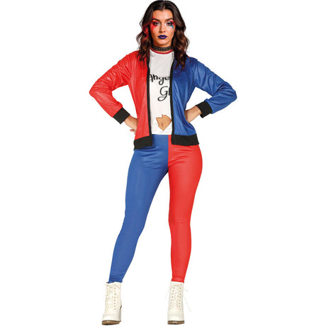 Disfraz de Arlequín Supervillana para mujer