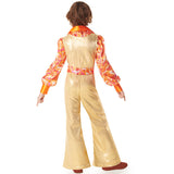 Disfraz de Disco dorado años 70 para niño Espalda