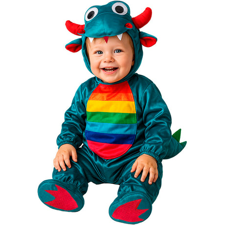 Disfraz de Dragón colorido para bebé