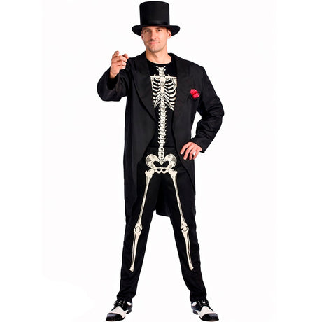 Disfraz de Esqueleto Día de los Muertos Adulto