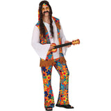Disfraz de Hippie floreado para hombre