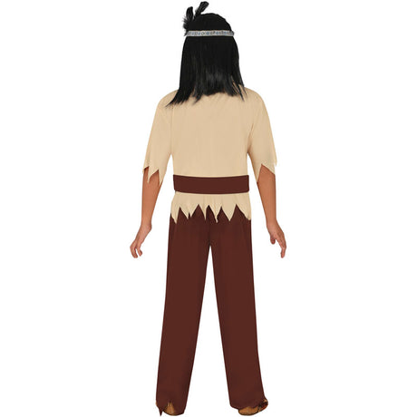 Disfraz de Indio Cherokee para niño espalda
