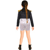 Disfraz de K-pop Silver Leader para niña Espalda