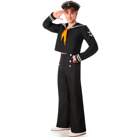 Disfraz de Marinero negro y blanco para hombre