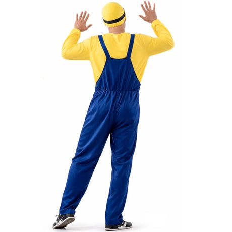 Disfraz de Minion el ayudante del villano para hombre espalda