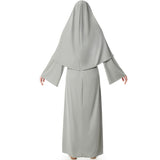 Disfraz de Monja Gris para mujer Espalda