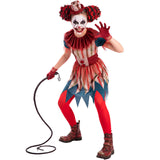 Disfraz de Payasa Circo del Terror para mujer dorso