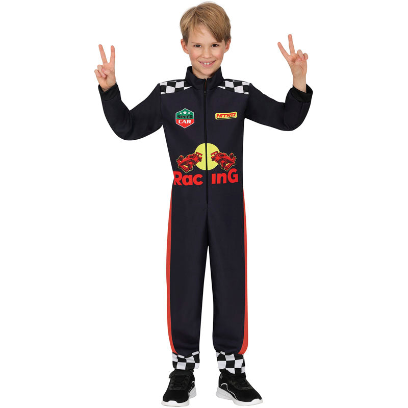 Disfraz de Piloto Formula racing para niño