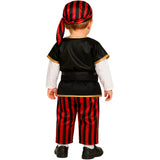 Disfraz de Pirata bucanero para bebé espalda