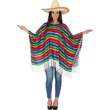 Disfraz de Poncho Mexicano Azteca adulto unisex Mujer