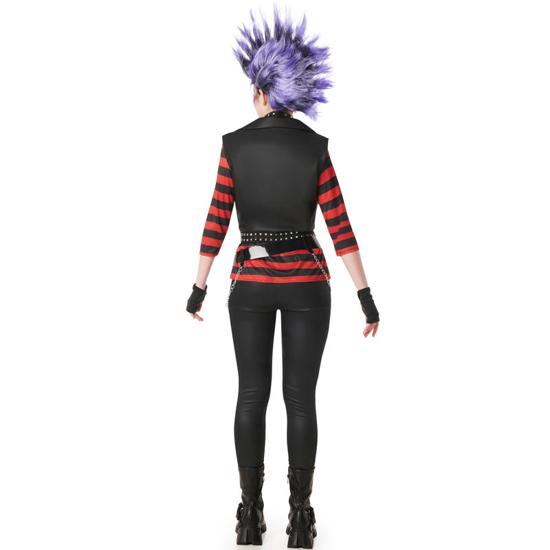 Disfraz de Punky rock para mujer Espalda