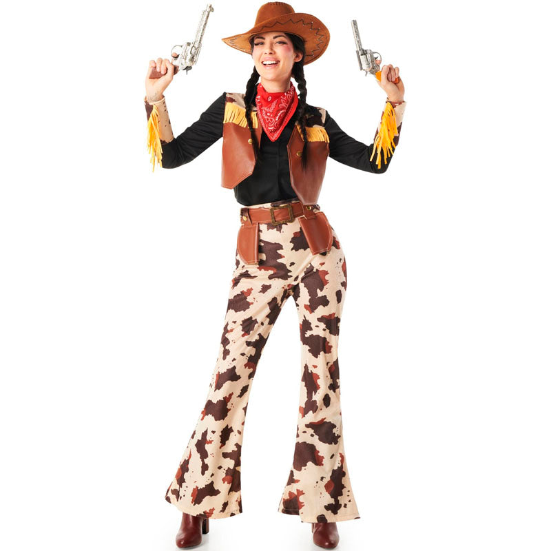 Disfraz de Vaquera Rancho fuerte para mujer