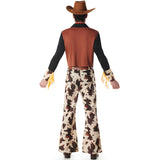 Disfraz de Vaquero Rancho fuerte para hombre Espalda