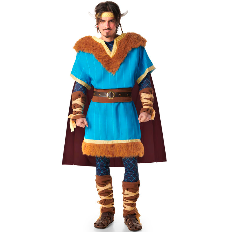 Disfraz de Vikingo azul para hombre