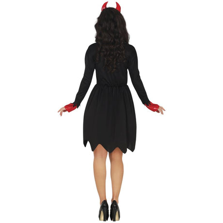 Disfraz de Demonia Chic para mujer Espalda