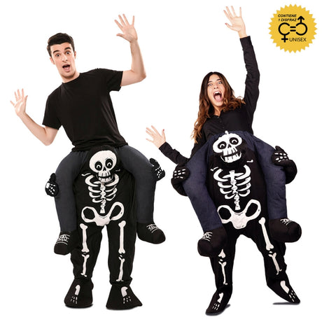 Disfraz de Esqueleto a Hombros Divertido adulto unisex Bis