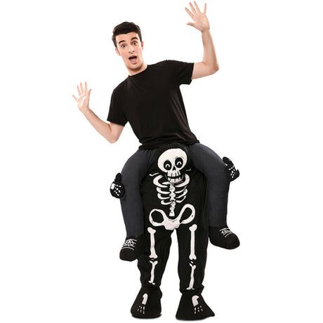 Disfraz de Esqueleto a Hombros Divertido adulto unisex