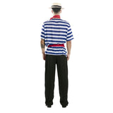 Disfraz de Gondolero Venecia para adulto unisex Espalda