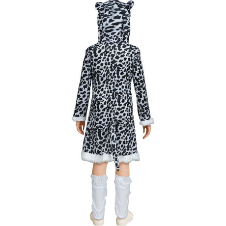 Disfraz de Leopardo de las Nieves para niña Espalda