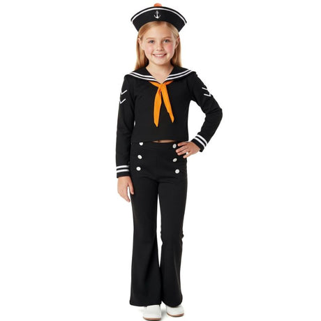 Disfraz de Marinero negro y blanco Infantil