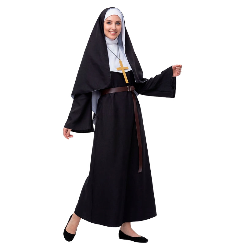 Disfraz de Monja Clásica Deluxe para mujer