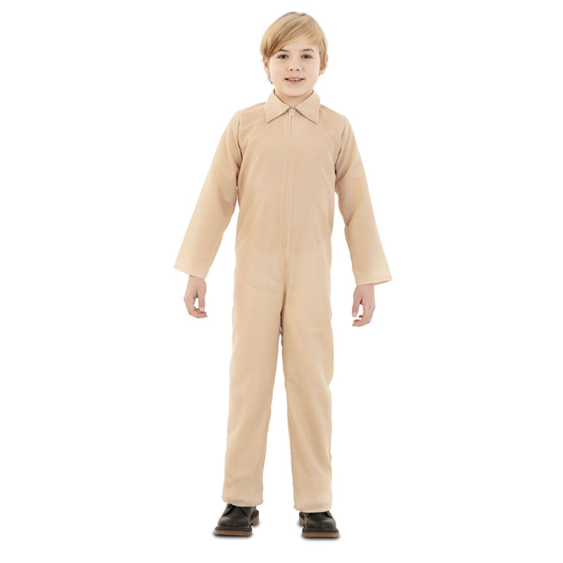 Disfraz de Mono de Trabajo Crema infantil